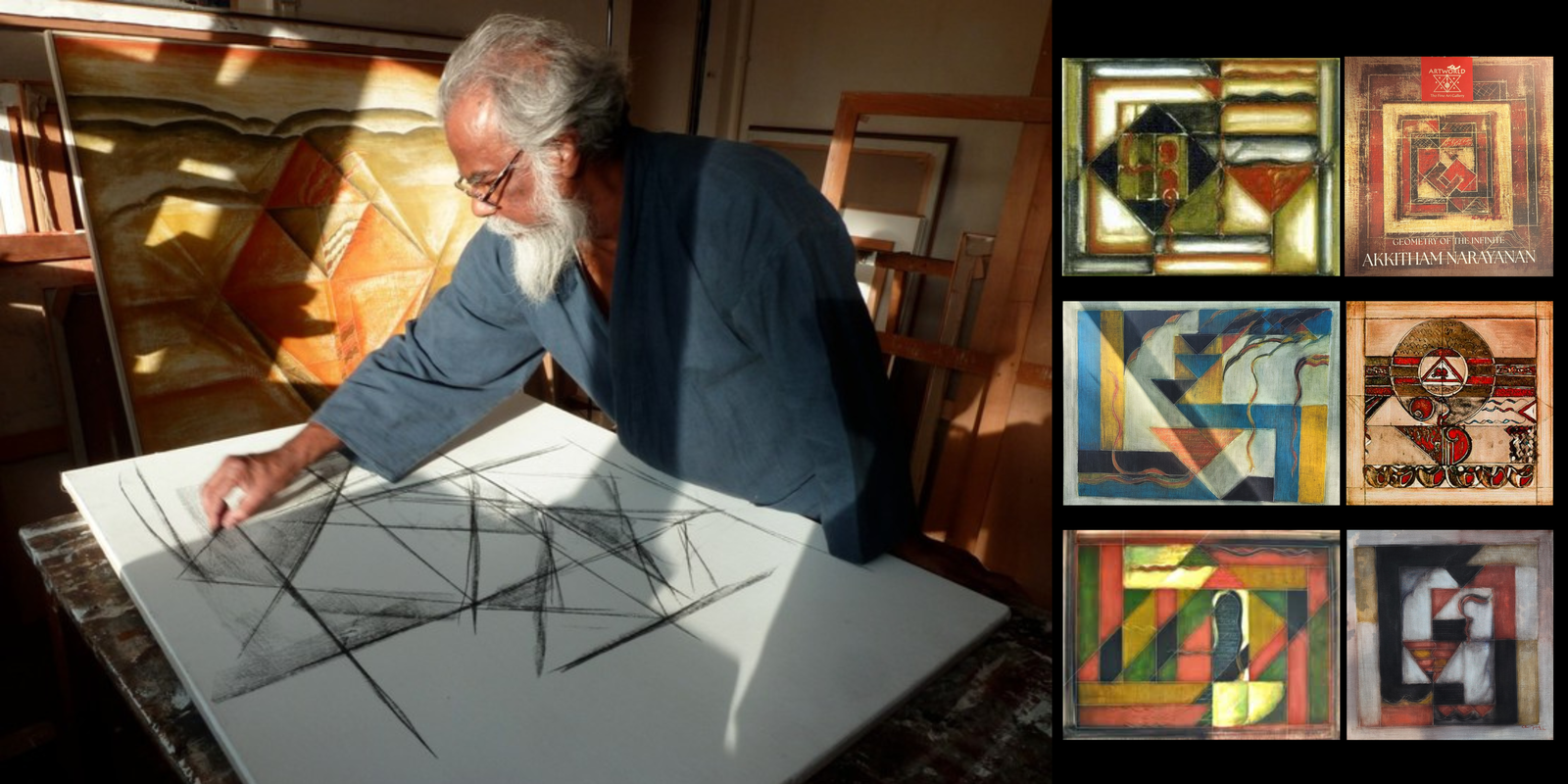Geometry of the Infinite: Celebrating Akkitham Narayanan at Jehangir Art Gallery, Mumbai